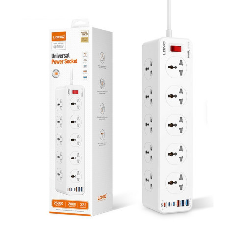 ldnio-10-port-universal-power-socket-2500w-with-33w-fast-charging-usb-big-0