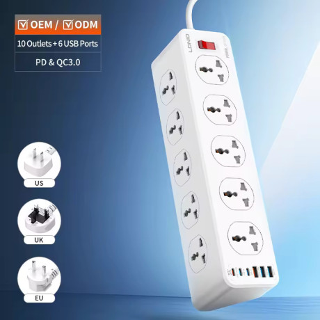 ldnio-10-port-universal-power-socket-2500w-with-33w-fast-charging-usb-big-2